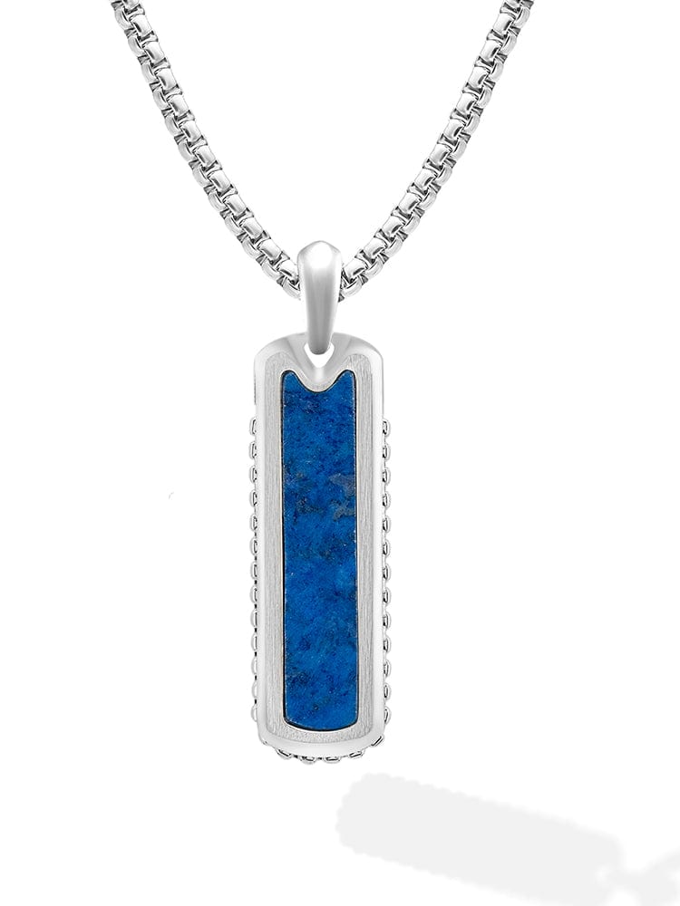 Lapis Lazuli Column Pendant Necklace