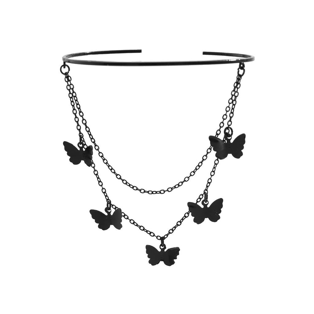 Sweet Cool Cross Crystal Chain Opening Bracelets