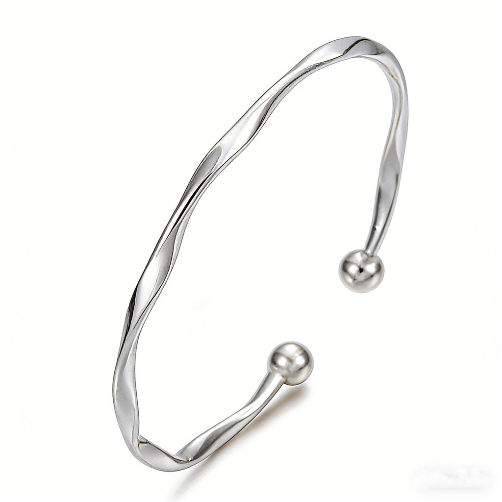 Diamond Heart Shaped Love Open Adjustable Double Bracelets