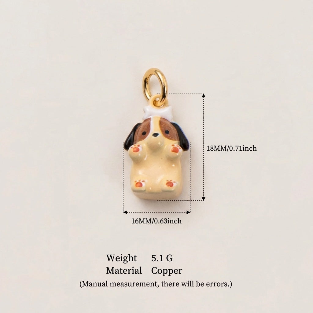 Small Animal Series Fox Kitten Frog Pendant