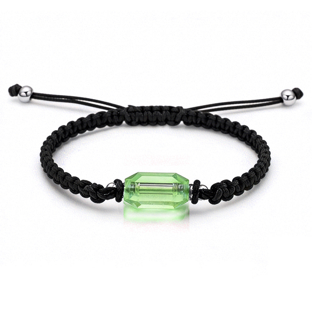 Bottle Ashes Red Black Woven Hand Strap Bracelet