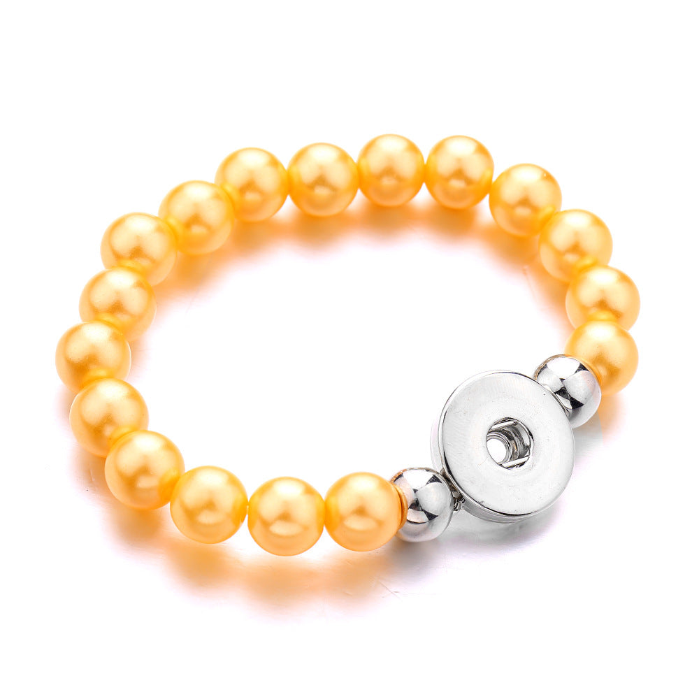 Attractive Retro Style Imitation Pearl Button Bracelet
