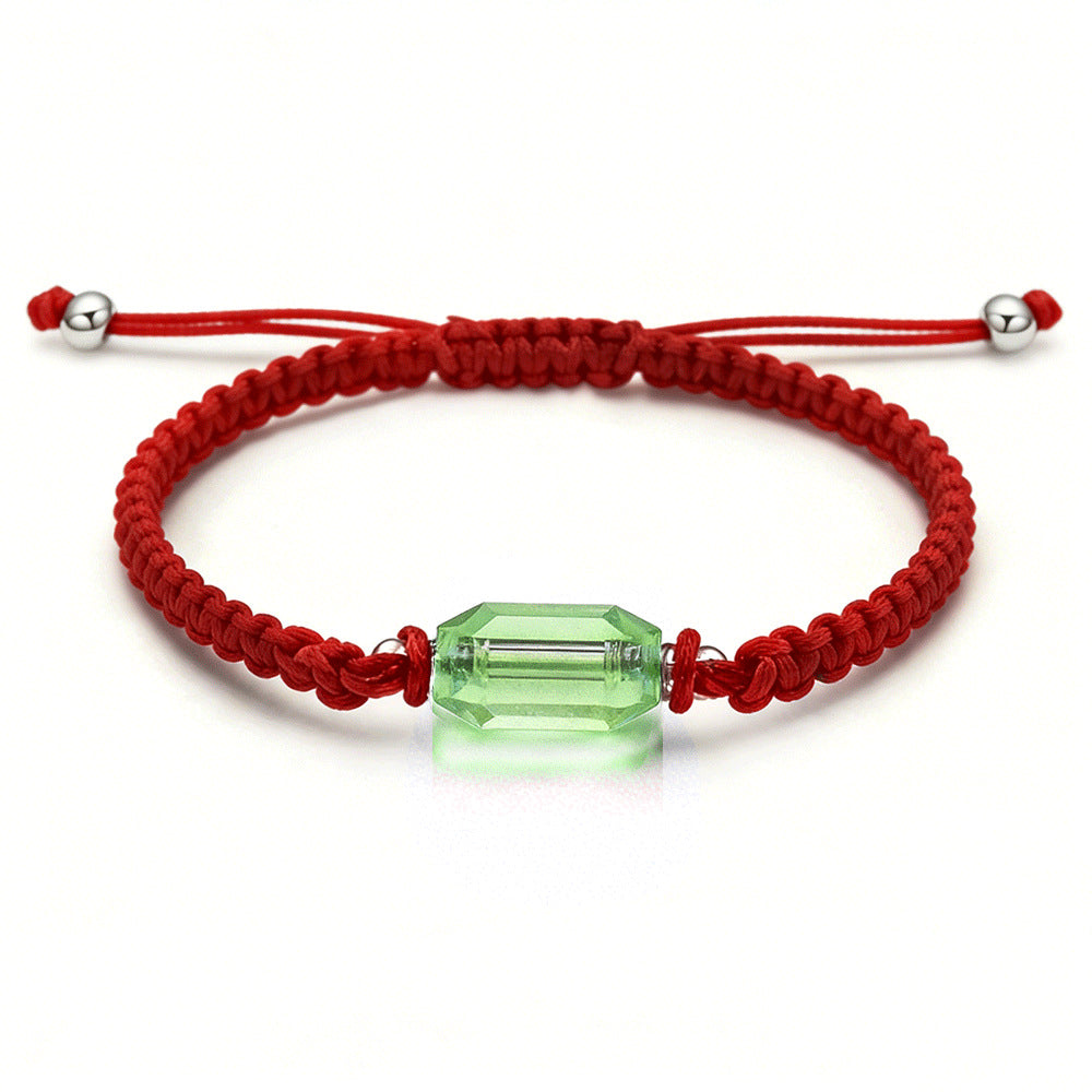 Bottle Ashes Red Black Woven Hand Strap Bracelet