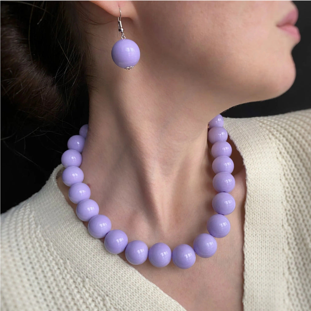 Design Round Beads Handmade Beaded Niche Vintage Necklaces