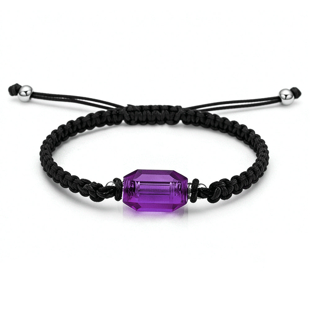 Bottle Ashes Red Black Woven Hand Strap Bracelet