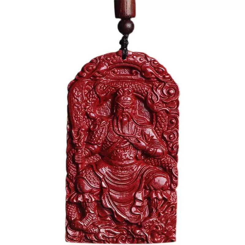 Men's Guan Yu Low Content Purple Gold Sand God Of War Pendant