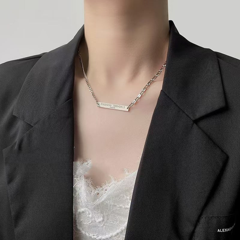 Women's & Men's Pearl Cross Hip Hop Niche Design Clavicle Necklaces