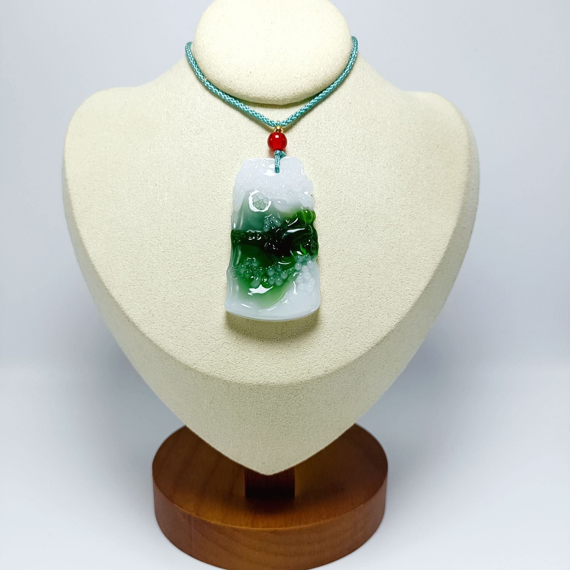 Jade Glass Dark Green Light Smooth Small Goldfish All Kinds Pendant