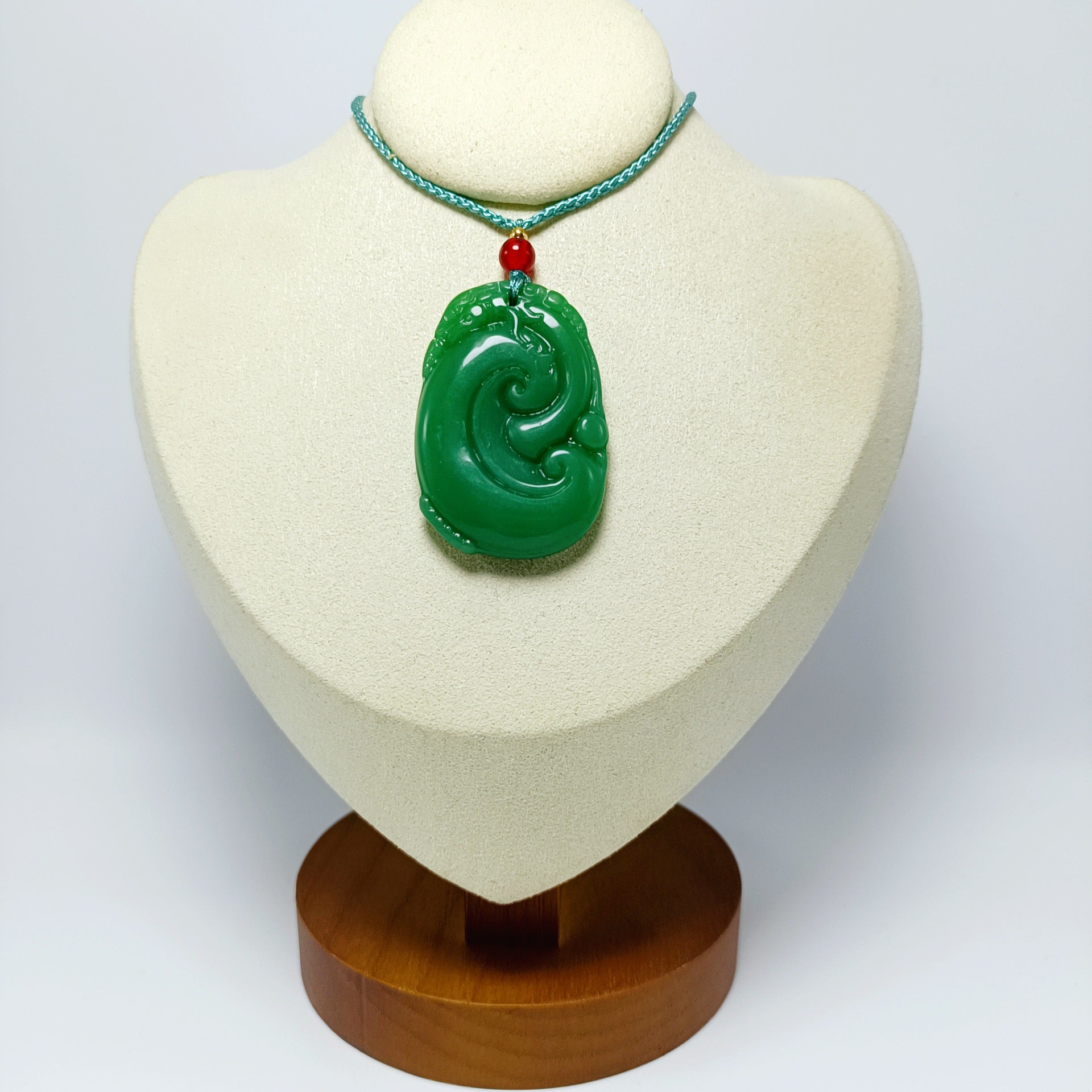 Jade Glass Dark Green Light Smooth Small Goldfish All Kinds Pendant