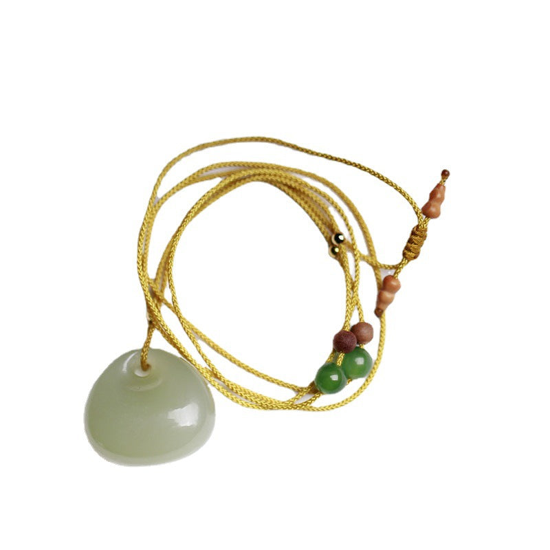 Natural Jade Small Boys Style Simple Gift Pendant
