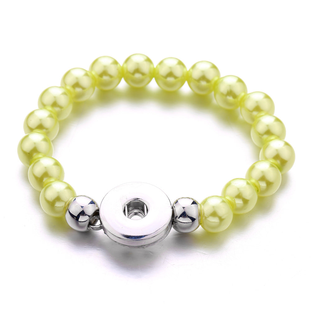 Attractive Retro Style Imitation Pearl Button Bracelet