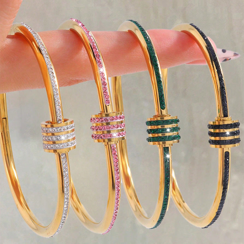 Steel Colorful Small Waist Light Luxury Female High Bracelet