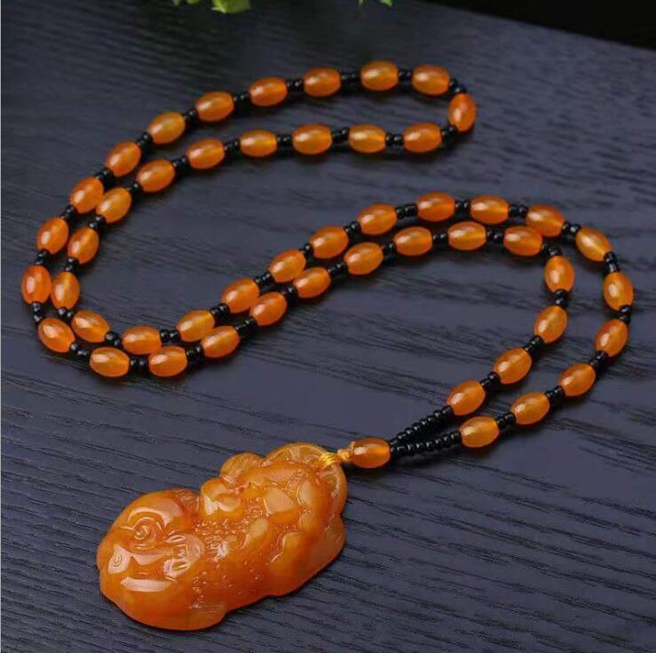 Women's & Men's Peace Buckle Lucky Gourd Long Sweater Pendant