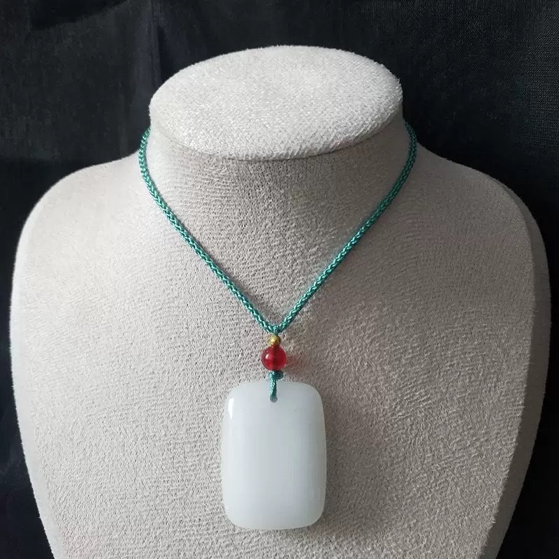 Women's & Men's Jade Lucky Peace Buckle Bead Two Yuan Store Live Necklaces