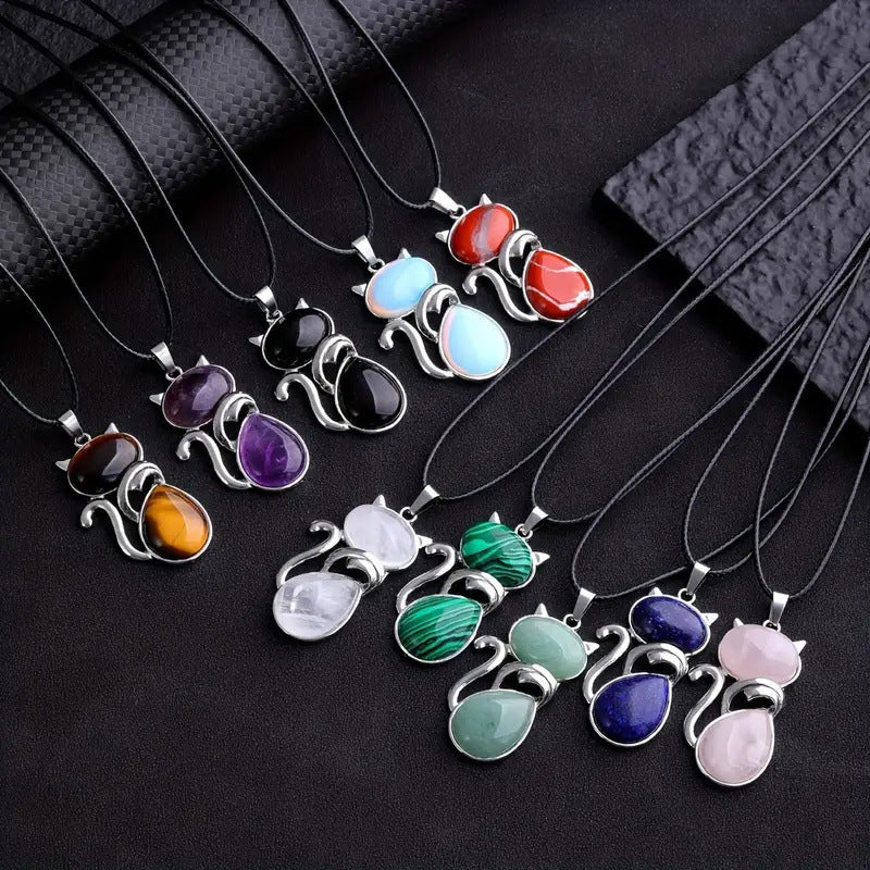 Comfortable Natural Crystal Inlaid Amethyst Other Pendant