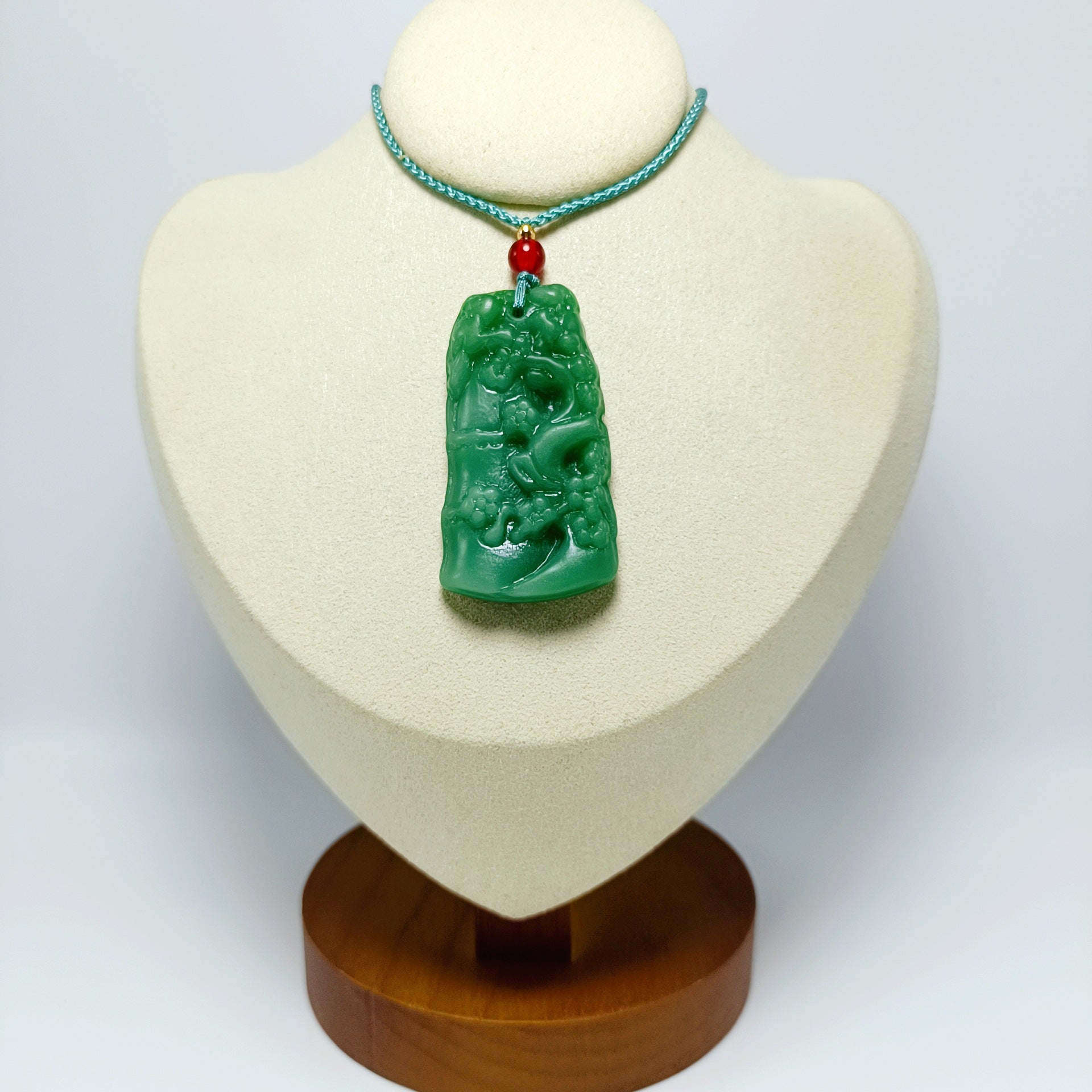 Jade Glass Dark Green Light Smooth Small Goldfish All Kinds Pendant