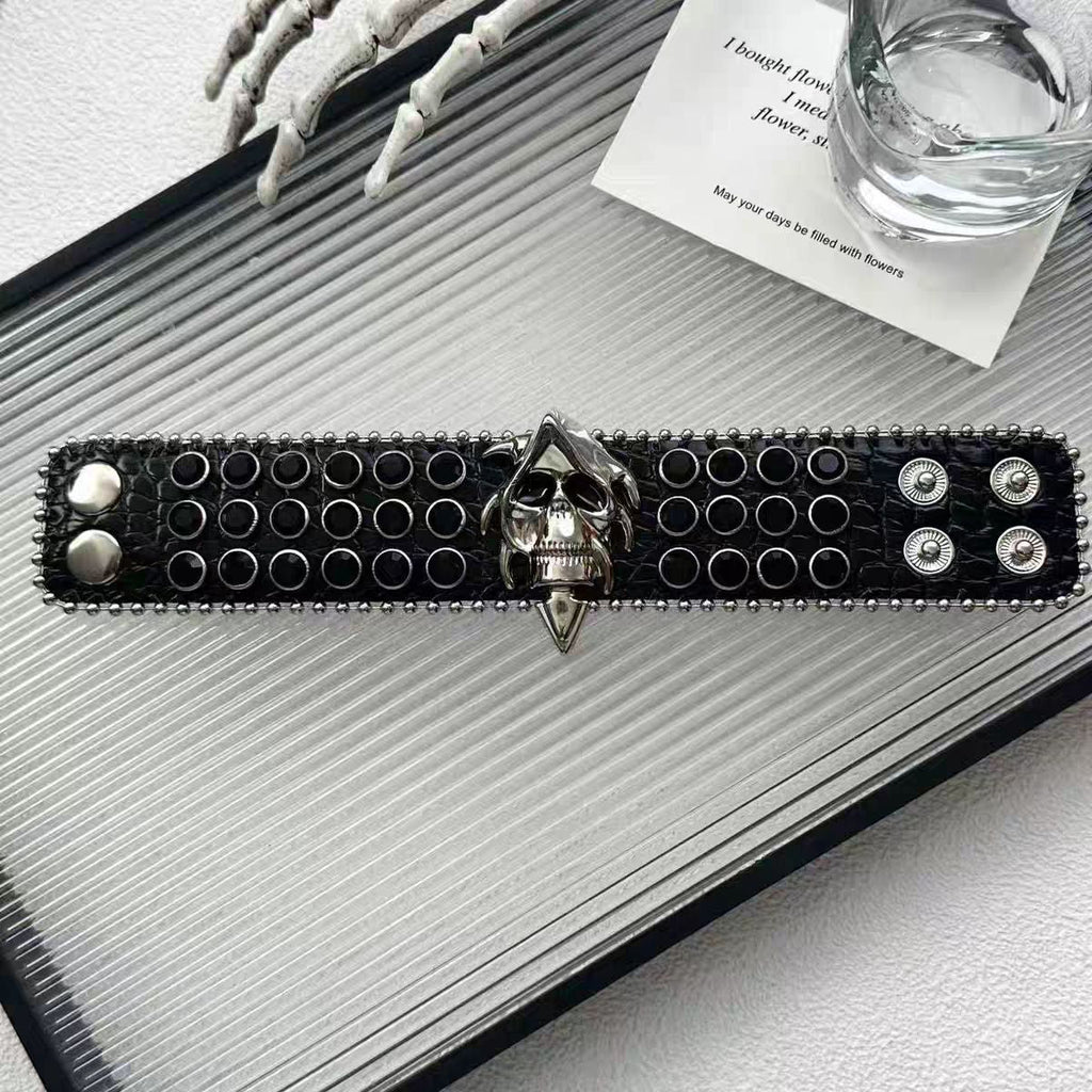 Dark Hot Style Leather Cross Retro Personality High Sense Fashionable Bracelets