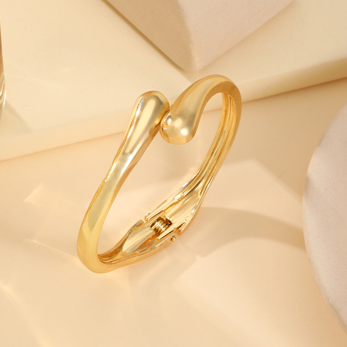 Diamond Heart Shaped Love Open Adjustable Double Bracelets