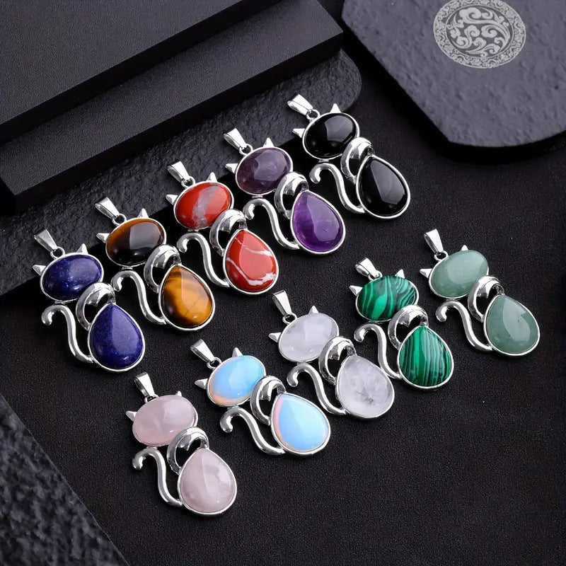 Comfortable Natural Crystal Inlaid Amethyst Other Pendant
