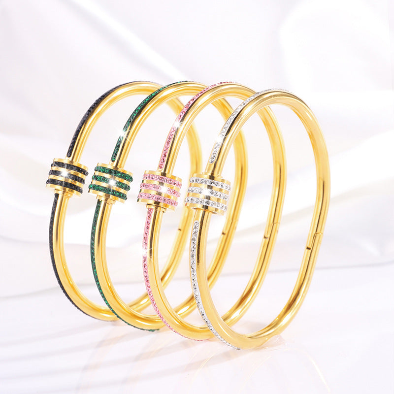 Steel Colorful Small Waist Light Luxury Female High Bracelet