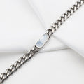 Women's Titanium Steel Rectangular Shell Six-sided Grinding Jewelry Set