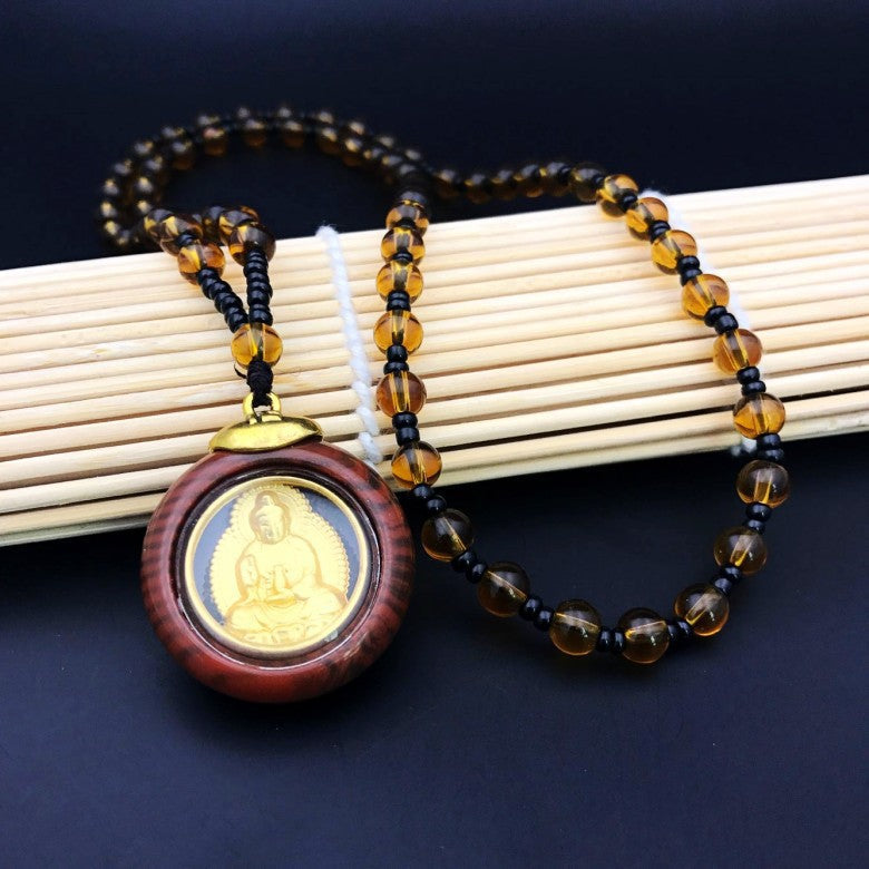 Women's & Men's Buddha Scenic Spot Maitreya Double-sided Statue Pendant