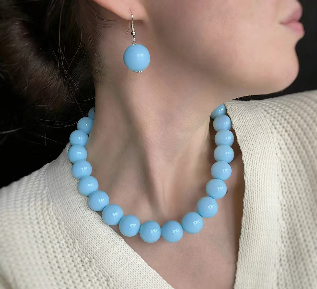 Design Round Beads Handmade Beaded Niche Vintage Necklaces