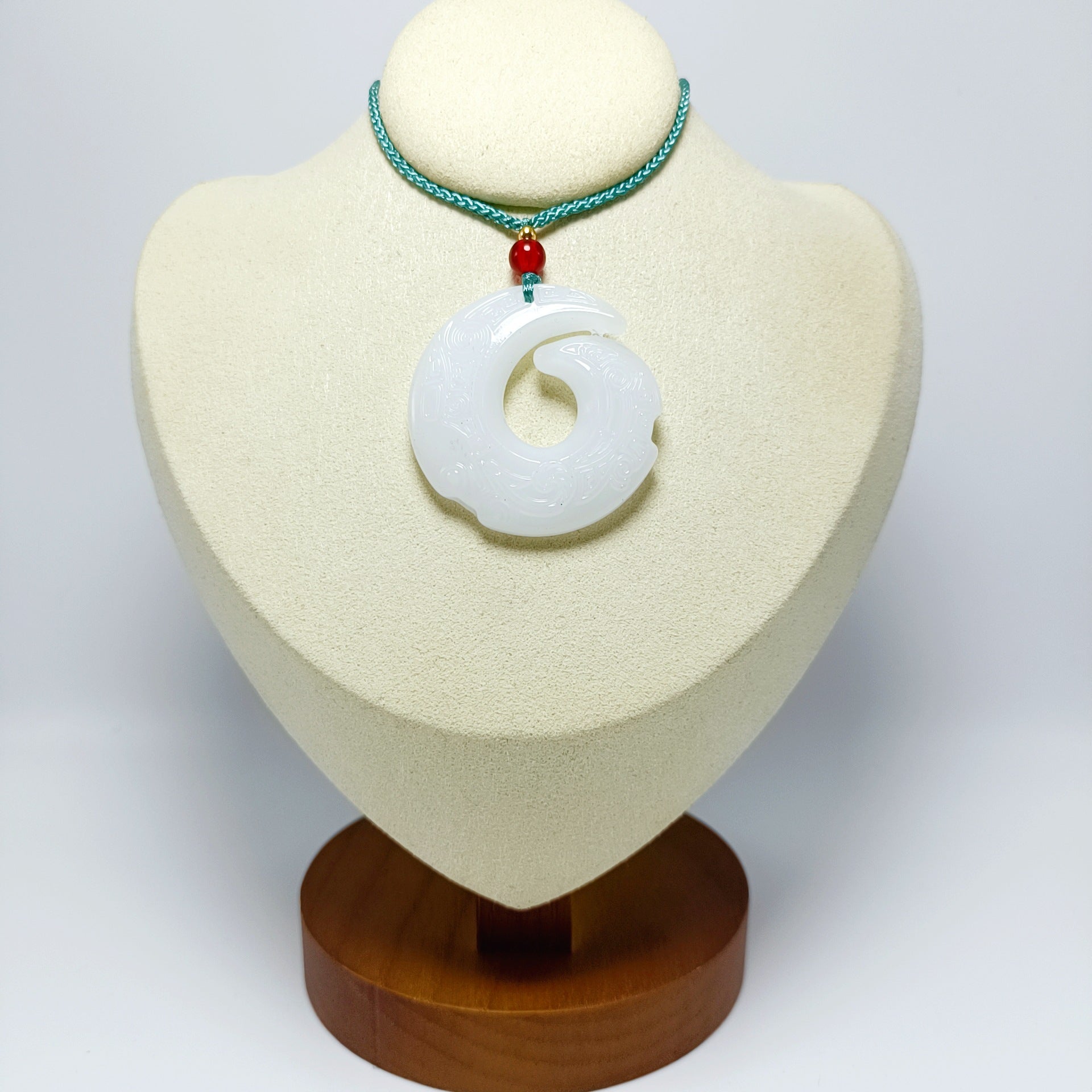 Jade Glass Dark Green Light Smooth Small Goldfish All Kinds Pendant