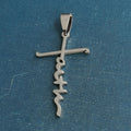 Men's Titanium Steel Fashion Cross Letter Hip Pendant
