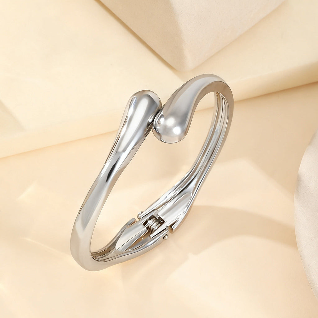 Diamond Heart Shaped Love Open Adjustable Double Bracelets