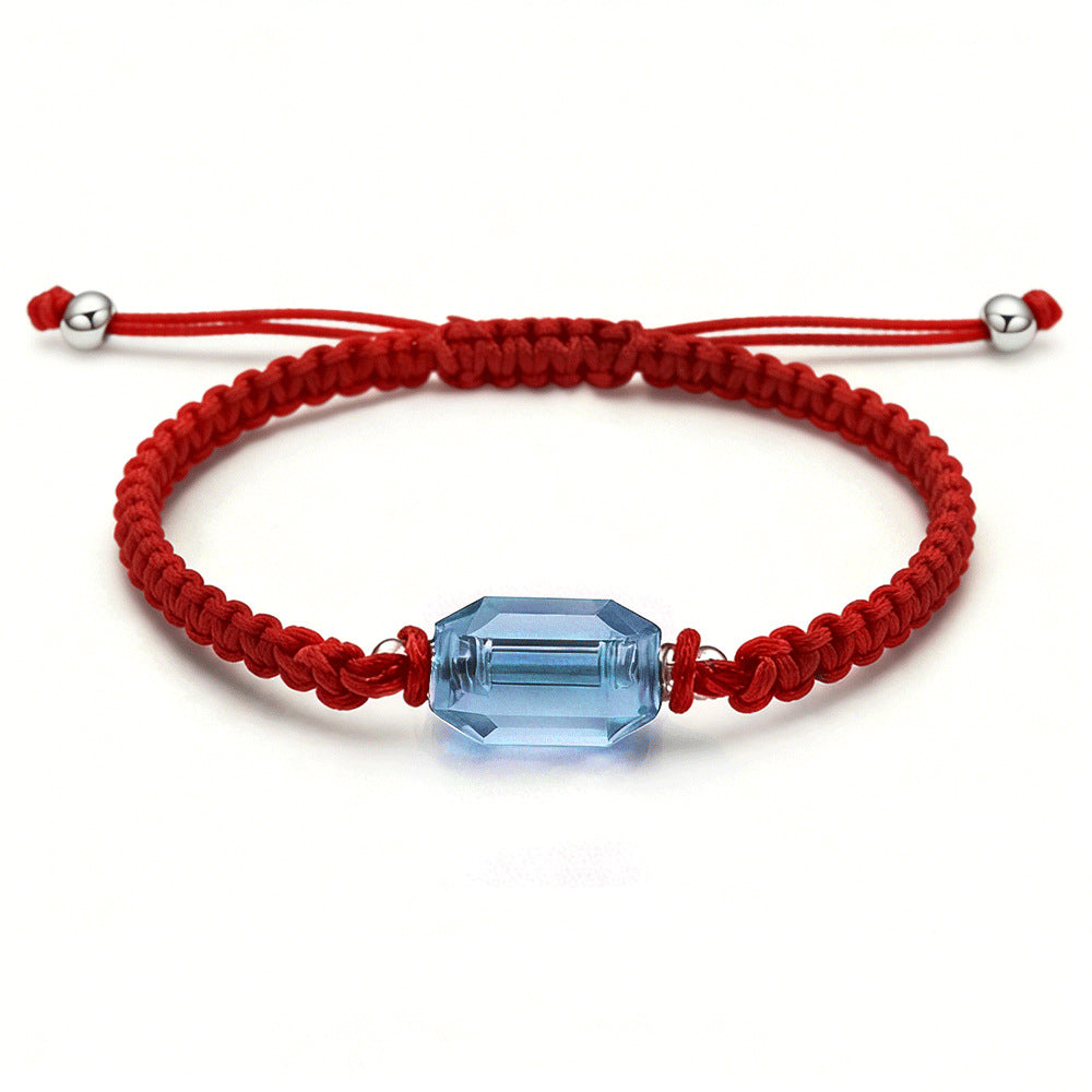 Bottle Ashes Red Black Woven Hand Strap Bracelet