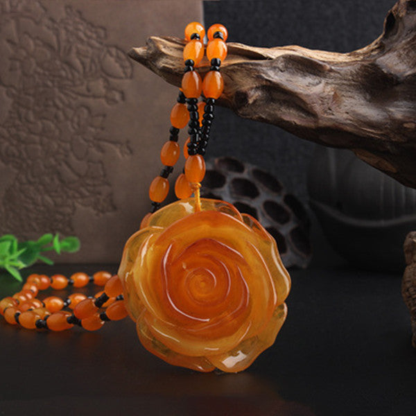 Women's & Men's Peace Buckle Lucky Gourd Long Sweater Pendant