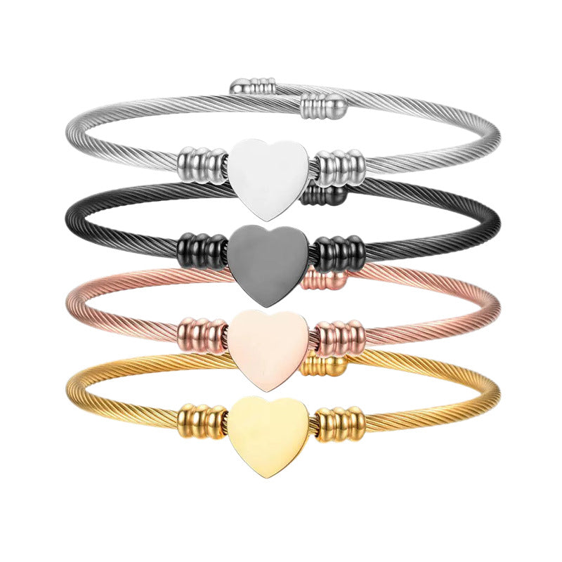 Steel Wire Stainless Plated Color Adjustable Bracelet