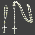 Geometric Imitation Pearl Long Sweater Decorations Jewelry Set