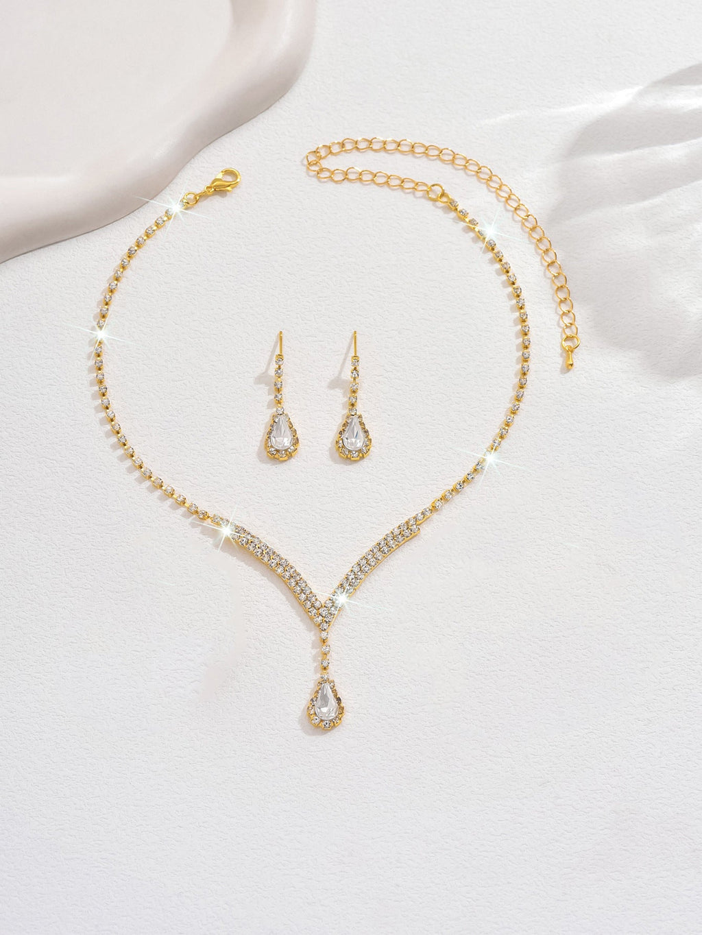 Attractive Casual Bridal For Rhinestone Wedding Jewelry Set