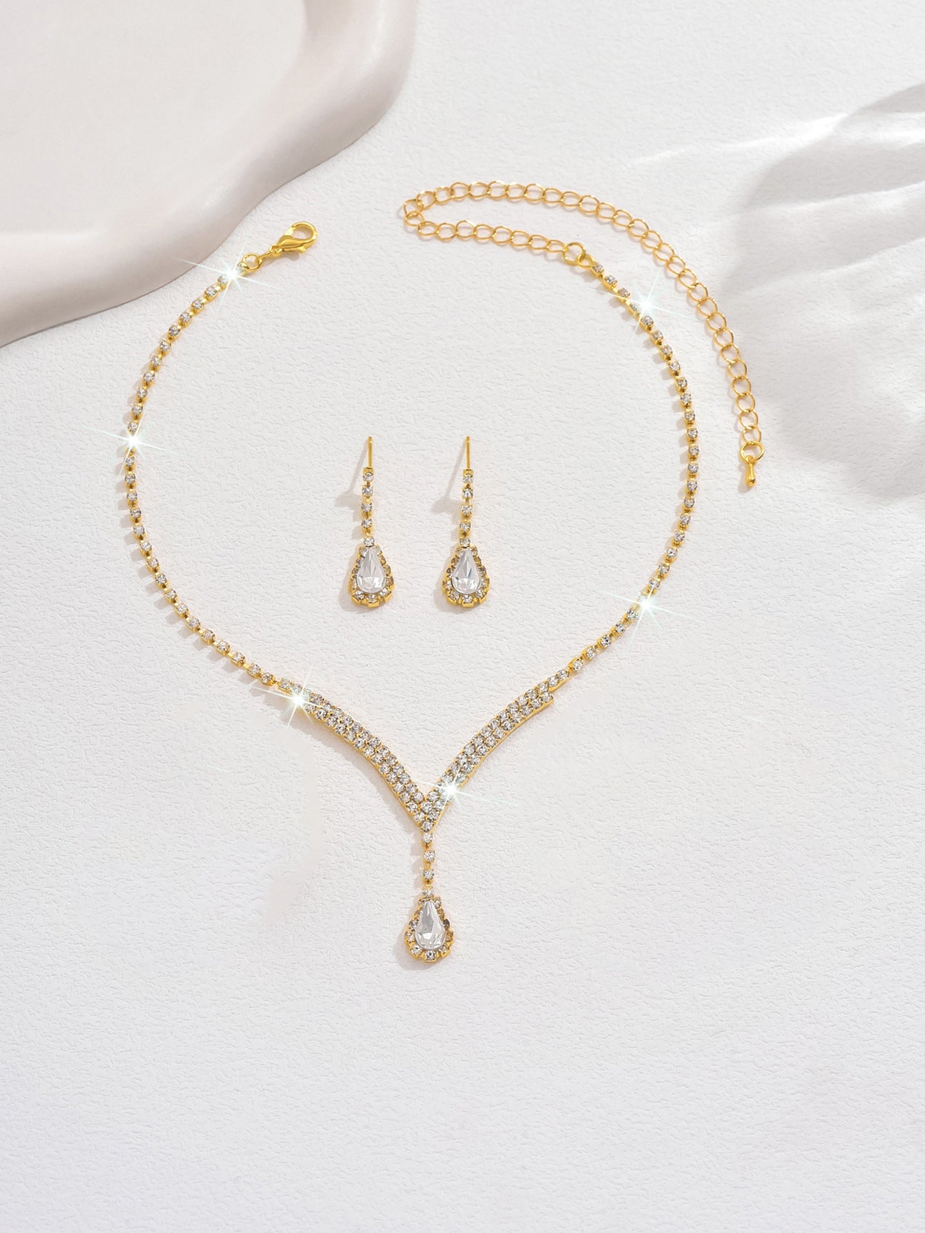 Attractive Casual Bridal For Rhinestone Wedding Jewelry Set