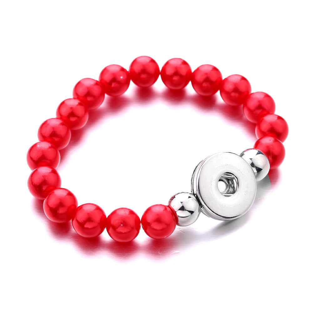 Attractive Retro Style Imitation Pearl Button Bracelet