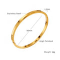 Women's Electroplated Pork Belly High-grade Gold Titanium Bracelet