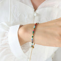 Natural Stone Titanium Steel Bead Bohemian Ethnic Bracelets