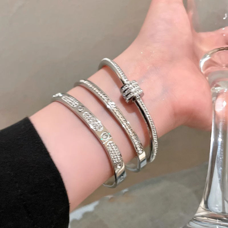 Small Waist Titanium Steel Female Light Bracelets