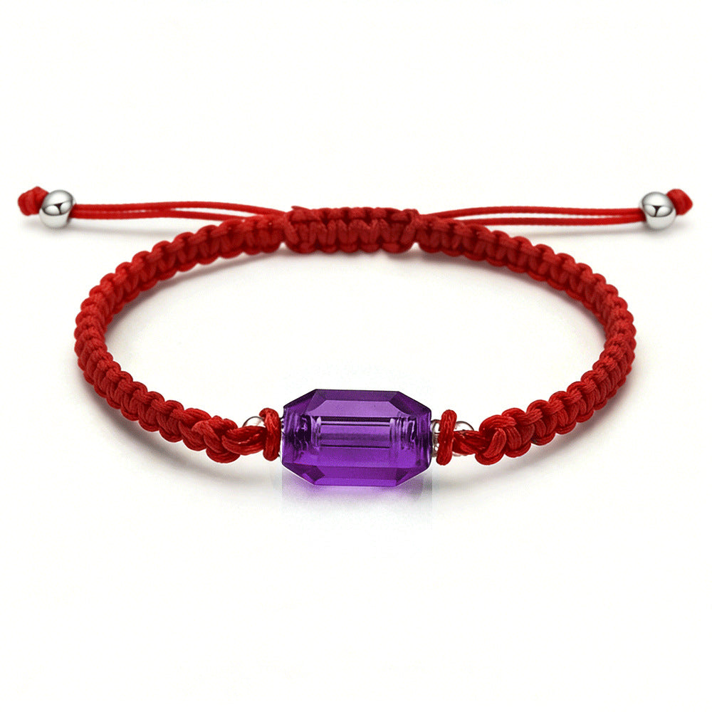 Bottle Ashes Red Black Woven Hand Strap Bracelet