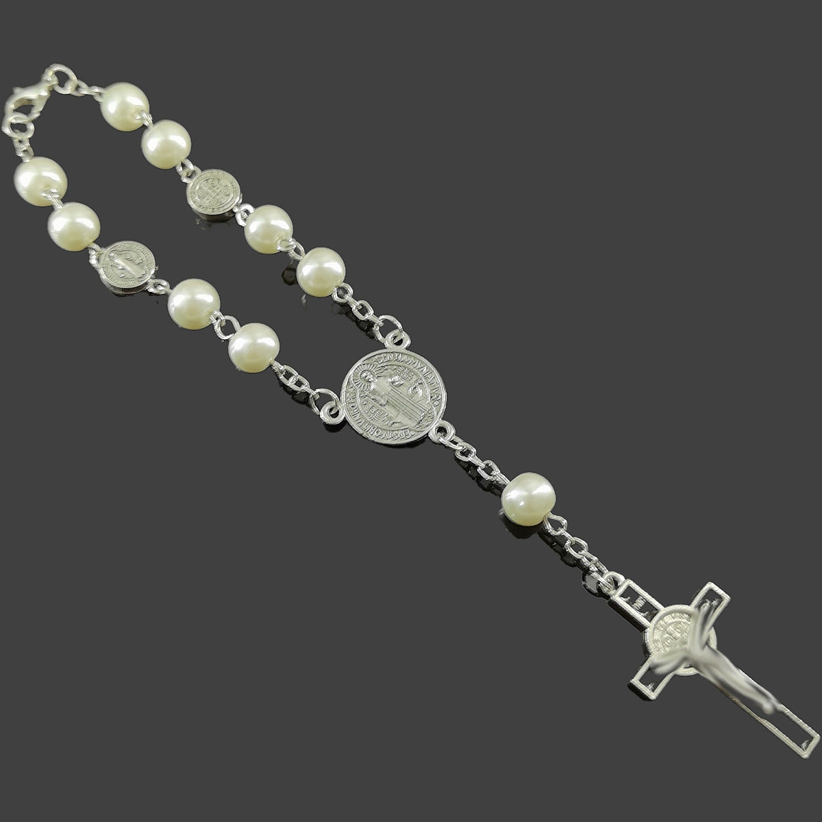 Geometric Imitation Pearl Long Sweater Decorations Jewelry Set