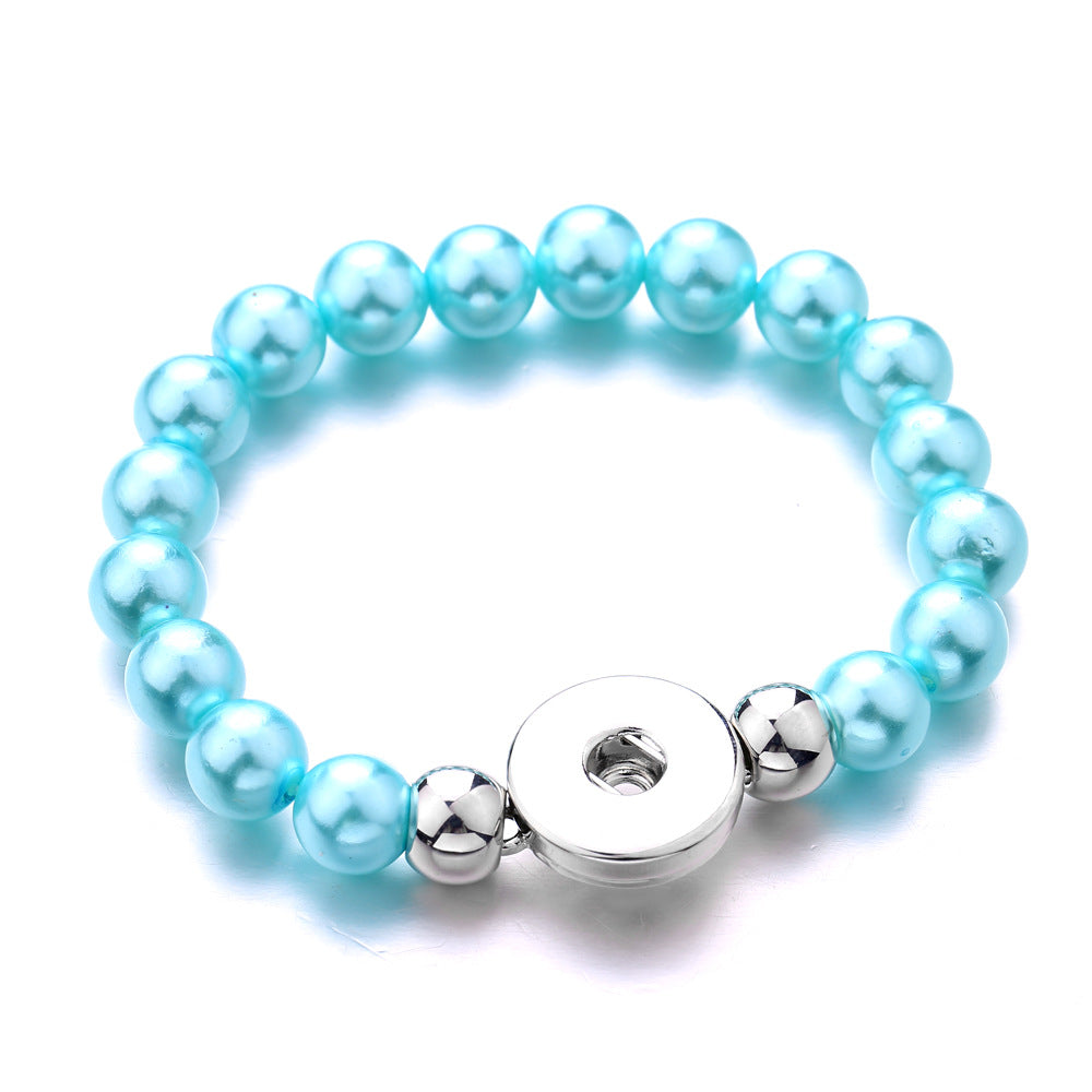 Attractive Retro Style Imitation Pearl Button Bracelet
