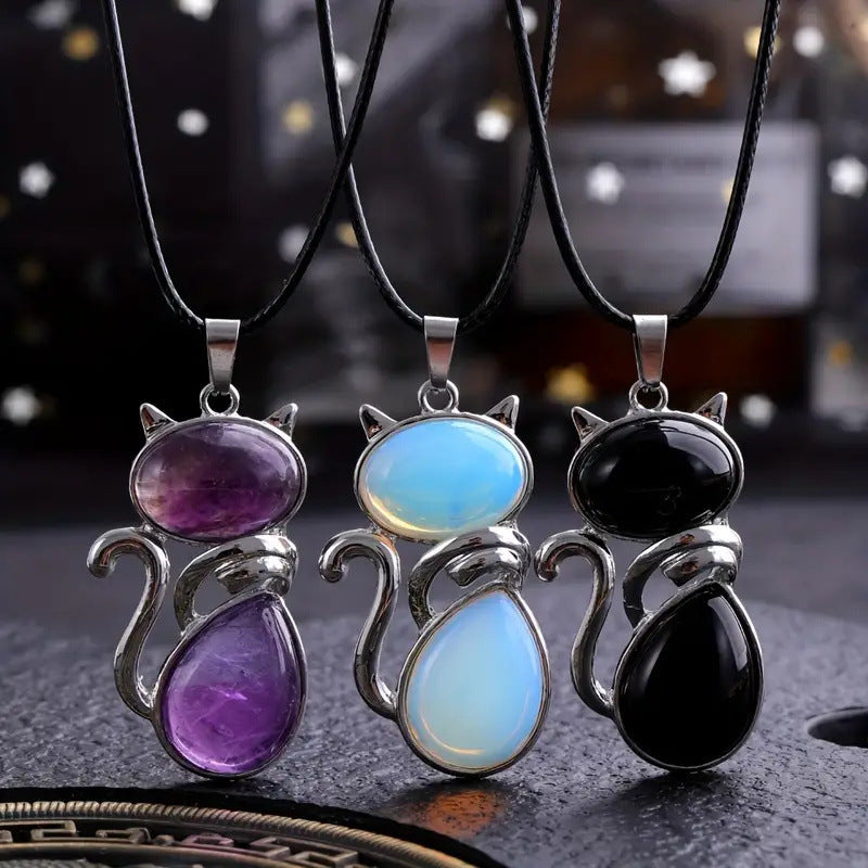 Comfortable Natural Crystal Inlaid Amethyst Other Pendant