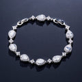 Women's Classic Water Drop Zircon Fashion Personalized Bridal Bracelet