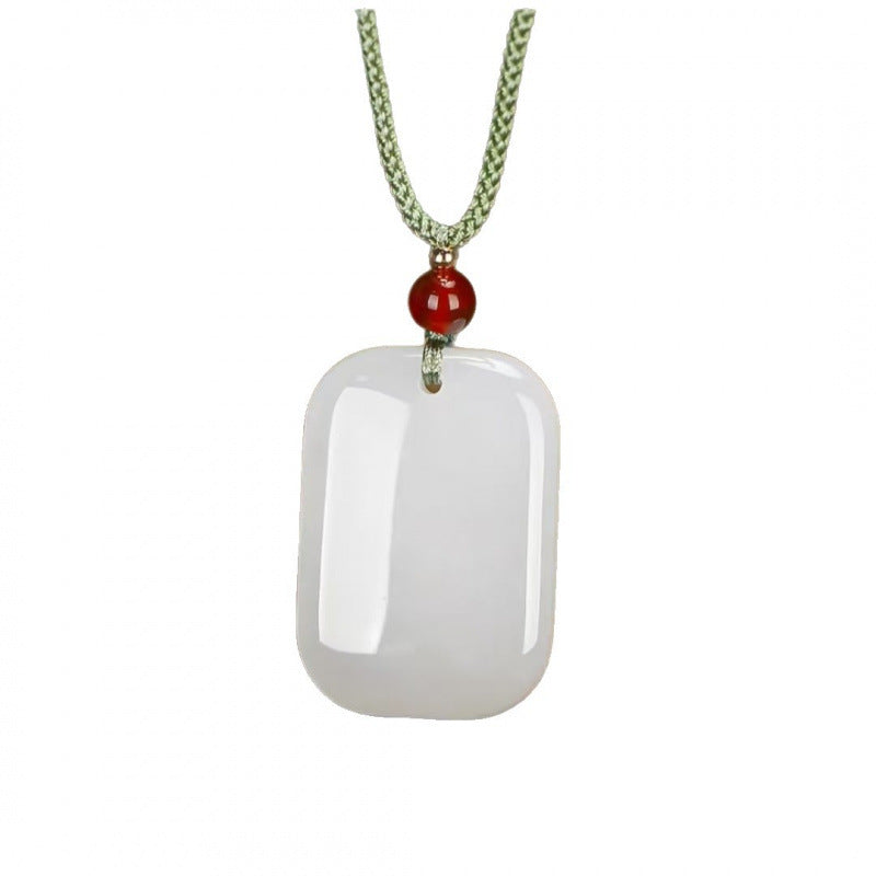 Women's & Men's Jade Lucky Peace Buckle Bead Two Yuan Store Live Necklaces