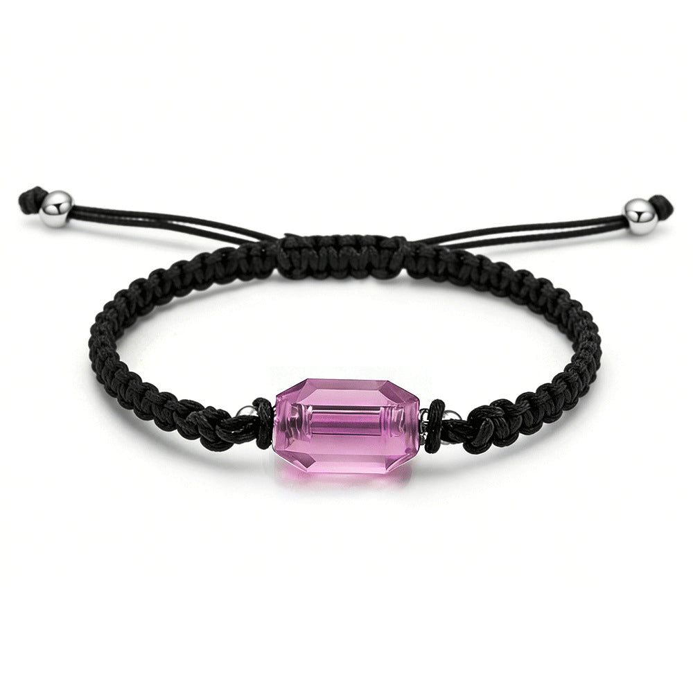 Bottle Ashes Red Black Woven Hand Strap Bracelet