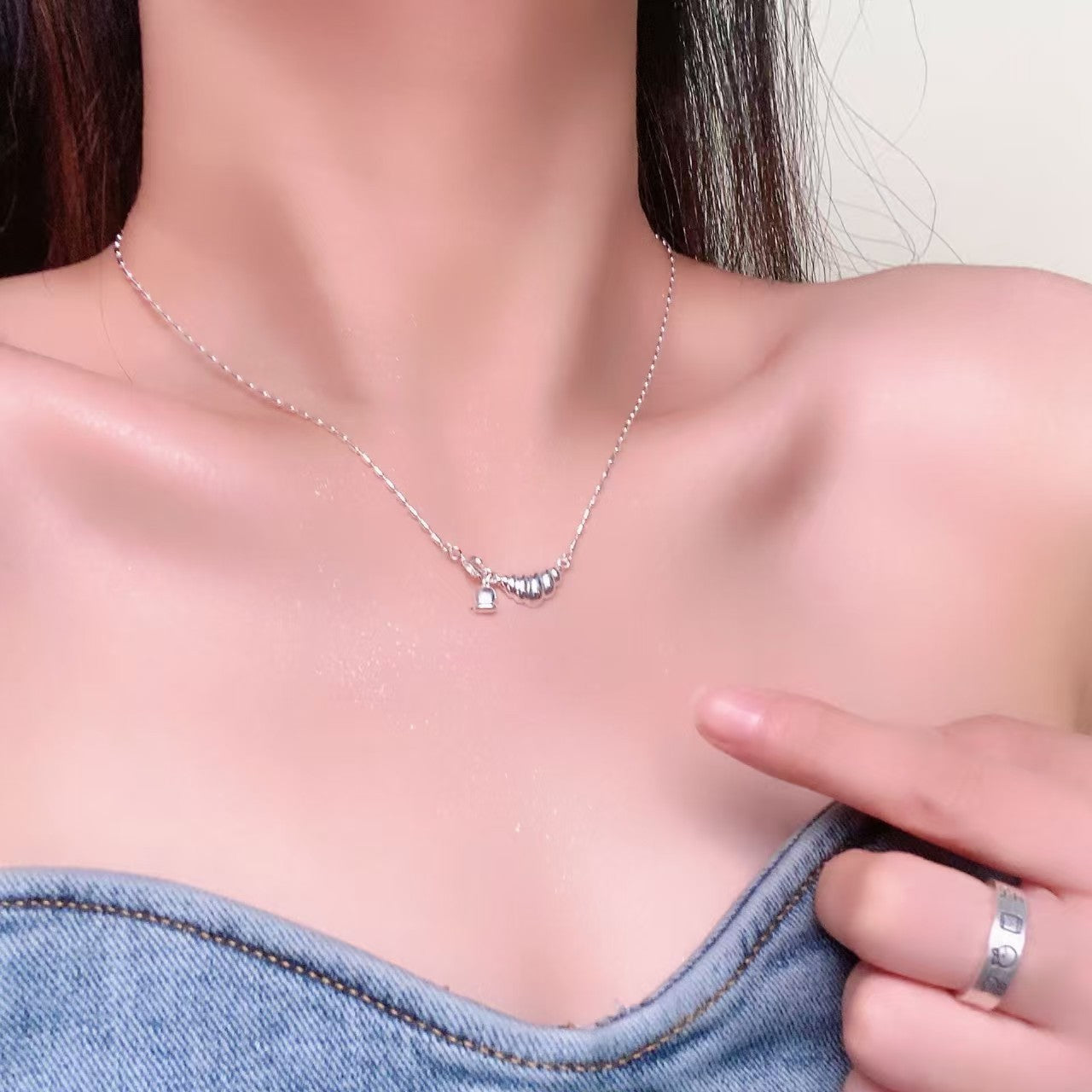 Women's & Men's Pearl Cross Hip Hop Niche Design Clavicle Necklaces