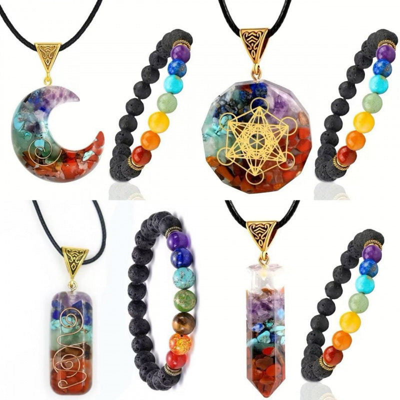 Pretty Men's Natural Crystal Gravel High-grade Pendant