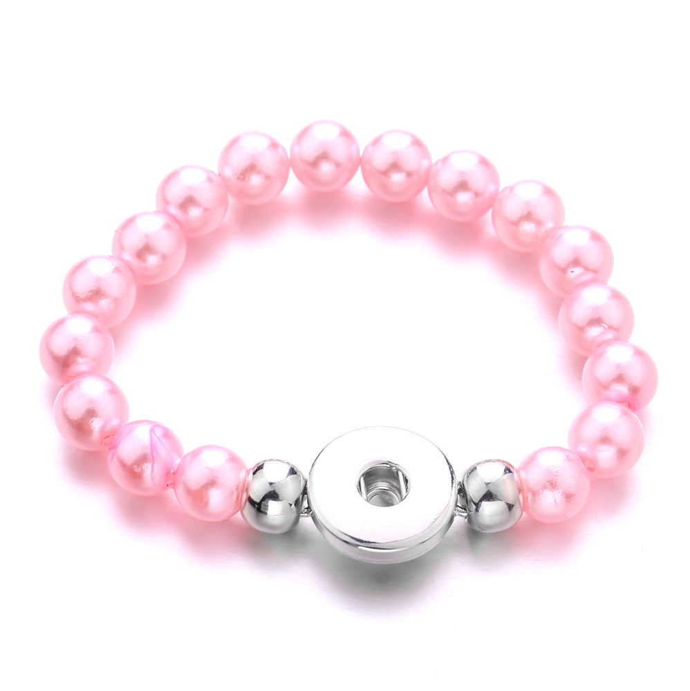 Attractive Retro Style Imitation Pearl Button Bracelet
